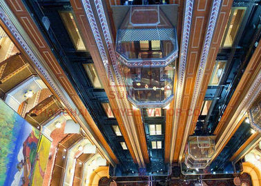 Thang máy kính toàn cảnh trong suốt, thang máy thương mại thoải mái cho công chúng