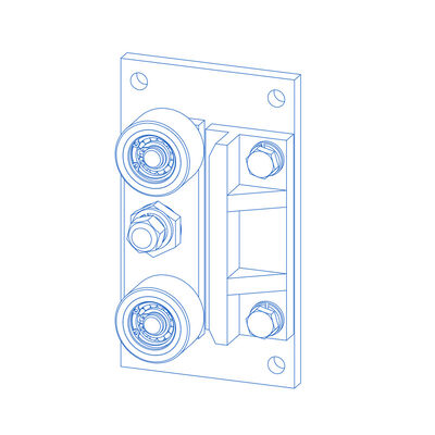 Thang máy ba lô giày hướng dẫn cuộn với vật liệu PU phụ tùng phụ tùng thang máy