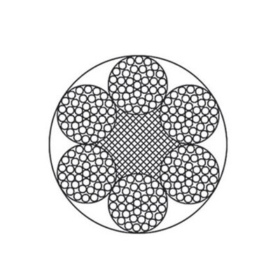 TRUNG QUỐC Elevator Round Steel Wire Rope 6x37, Fiber/Steel Core, Galvanized Surface, 1570-1870MPa For Hoisting nhà cung cấp