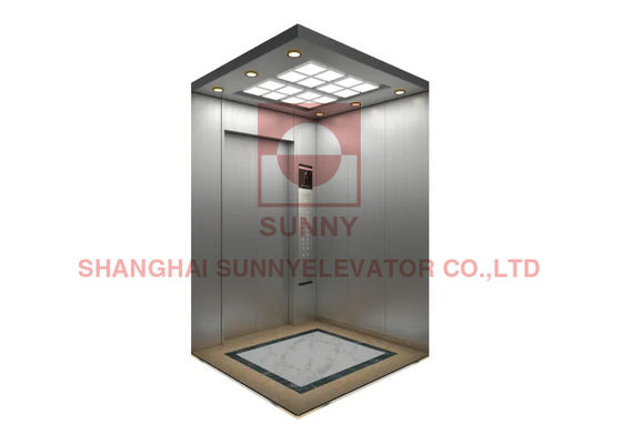Ván sàn PVC VVVF 1,75M LED Dọc 10 thang máy chở khách với phanh thang máy