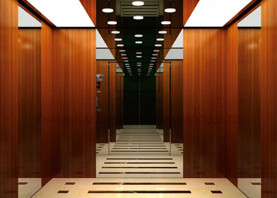 Tòa nhà Hệ thống điều khiển thang máy VVVF Cabin bằng gỗ 2.0m 1600kg Thang máy chở khách