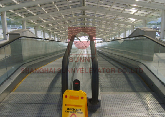 Tàu điện ngầm Sân bay Rộng 800mm Di chuyển Vỉa hè Thang cuốn 35 Độ