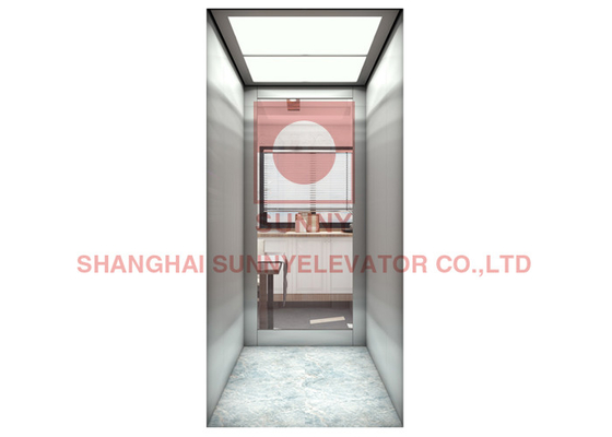 Thang máy gỗ / thép không gỉ biệt thự sang trọng với sàn PVC 0,4m / S