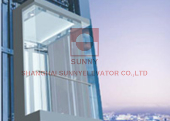 Thang máy toàn cảnh bằng kính vuông 800kg Thang máy chở khách 6 người