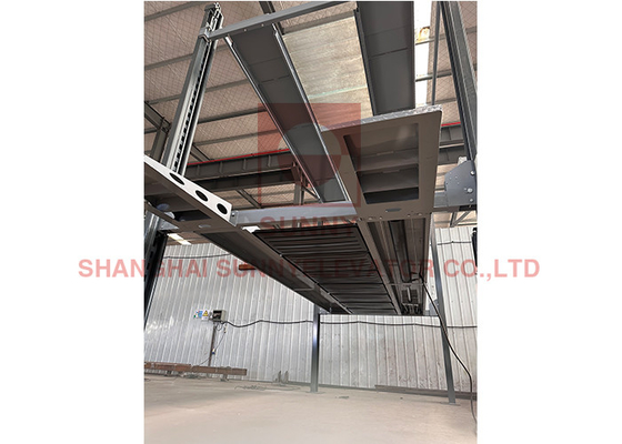 Thang máy đỗ xe bốn trụ bằng thủy lực với hai chỗ đậu xe