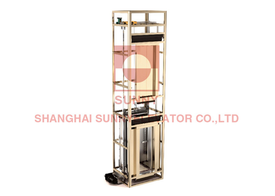 Thang máy gia dụng kiểu dây thừng thép tiện lợi và an toàn
