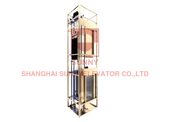 Thang máy gia dụng kiểu dây thừng thép tiện lợi và an toàn