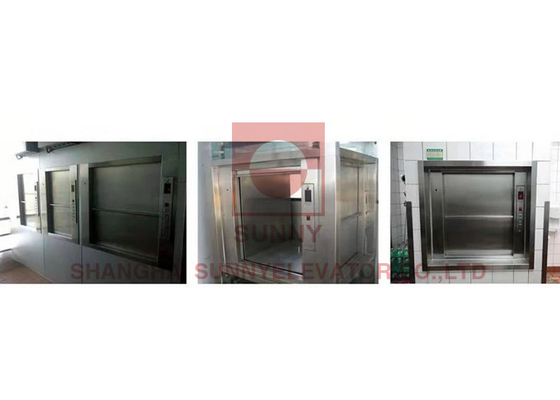 100~500kgs Nhà hàng Nhà bếp Thực phẩm Dumbwaiter Lift Feight Thang máy Thang máy Cho khách sạn