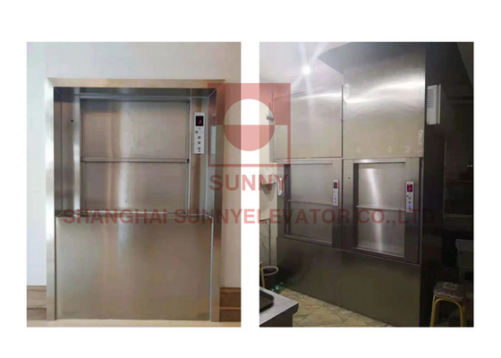 0.4m/S Nhà bếp Thực phẩm Dumbwaiter thang máy với VVVF tần số điều chỉnh công nghệ