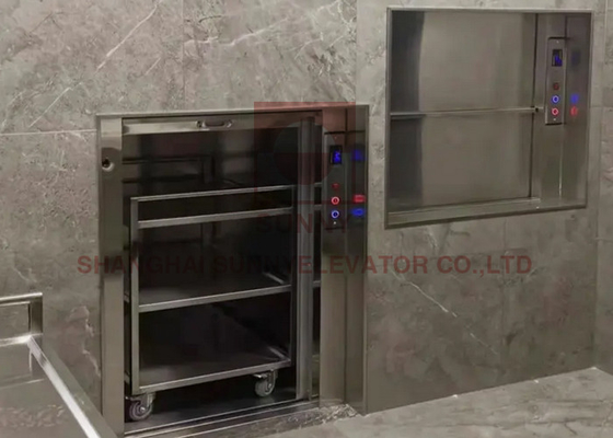 0.4m/S Nhà bếp Thực phẩm Dumbwaiter thang máy với VVVF tần số điều chỉnh công nghệ