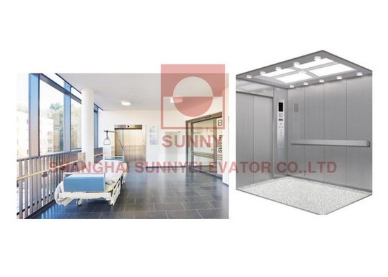 VVVF giường nâng 1600kg tải bệnh viện thang máy bệnh viện thang máy y tế