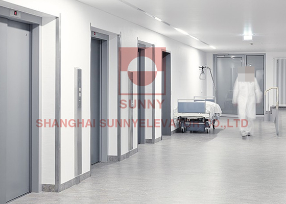 Thang máy y tế hiệu suất cao cho bệnh viện Capacity Loading 630-1600kg