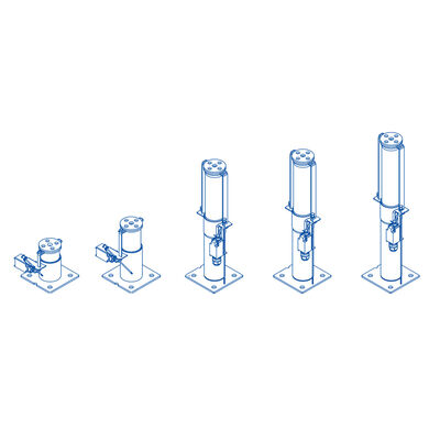Phụ tùng thang máy Bộ giảm chấn dầu thang máy với tốc độ định mức ≤1.75m/s