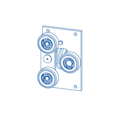 Thang máy ba lô giày hướng dẫn cuộn với vật liệu PU phụ tùng phụ tùng thang máy