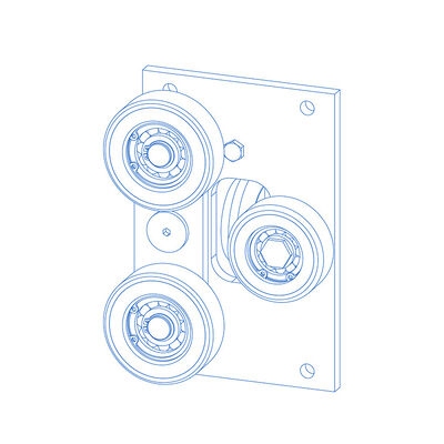 Thang máy ba lô giày hướng dẫn cuộn với vật liệu PU phụ tùng phụ tùng thang máy
