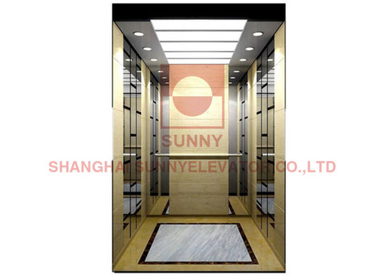 Thang máy chở khách gia đình bằng thép không gỉ 1000kg hiện đại 13 người
