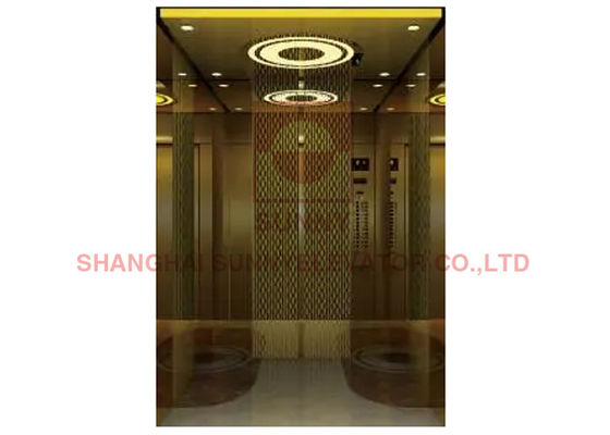 Trung tâm giảm tốc Mở Thang máy chở khách 800kg VVVF 1,0m với thiết bị giảm tốc