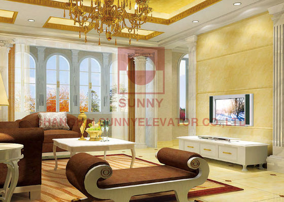 Loại đai thép Biệt thự Thang máy tư nhân với lớp Polyurethane