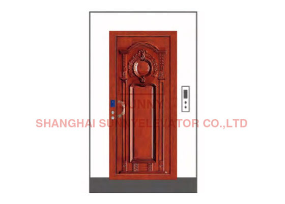 Hệ thống điều khiển VVVF Thang máy chở khách với tấm thép trang trí hạt gỗ