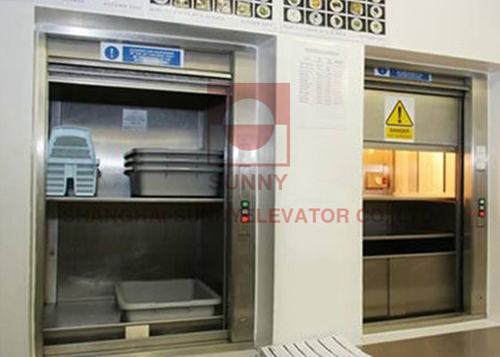 Loại cửa sổ Nhà hàng Dumbwaiter Thang máy Hàng hóa bằng thép không gỉ Thang máy