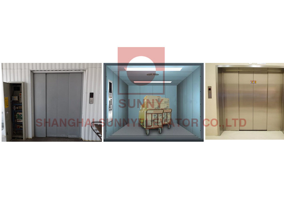 VVVF Thang máy tải thép sơn để vận chuyển hàng hóa