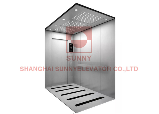 Thang máy hành khách bệnh viện 1600kg Gương nâng giường y tế bằng thép không gỉ 1,75m / S