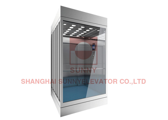 Cửa mở trung tâm Thang máy toàn cảnh Tải trọng 800 - 1600kg
