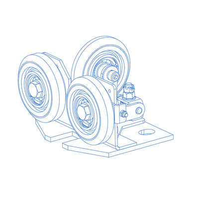 Vật liệu cao su/PU Semi-Elastic Roller Guide Shoe Lift Safety Parts