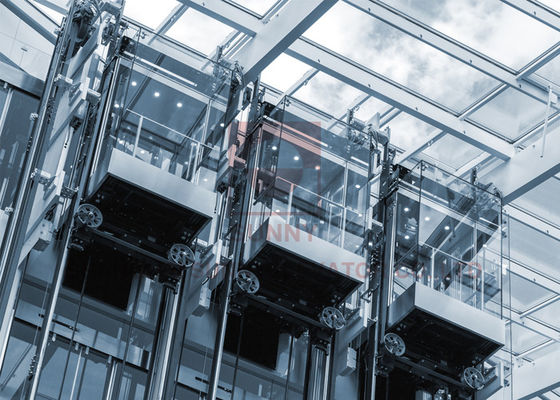 Phòng máy bằng thép không gỉ 1,75m / S Ít hơn Thang máy 6 Thang máy chở khách