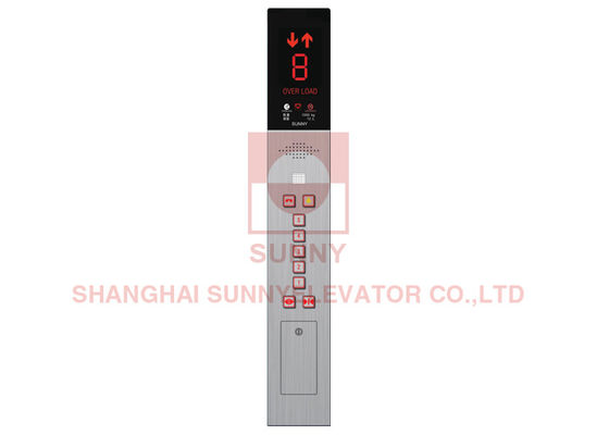 CE ISO Hairline Stainless Steel Panel Lift COP Với nút tròn cho các bộ phận thang máy