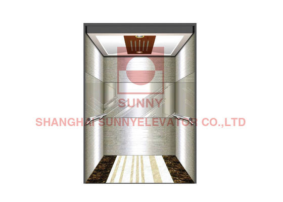 380V Tải 2000kg 2,5m / S Vvvf Máy lái xe Phòng nâng Thép không gỉ