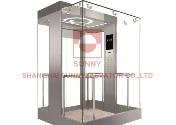 Thang máy không hộp số CE VVVF 1.0m 800KG với thép không gỉ