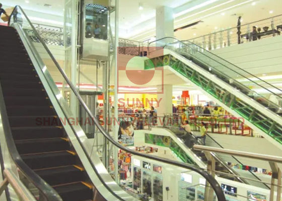 4500p Khu dân cư Metro Lan can Thang cuốn tự động 600mm Trong nhà Ngoài trời