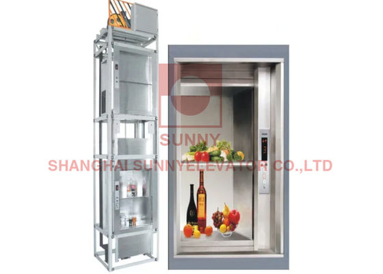 ISO9001 PC Control 0.4m/S 630kg Nhà bếp Dịch vụ thực phẩm Thang máy nâng