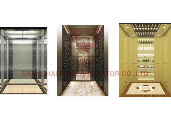 Du lịch nhanh Thang máy chở khách MRL chạy điện nhỏ gọn với đèn LED chiếu sáng