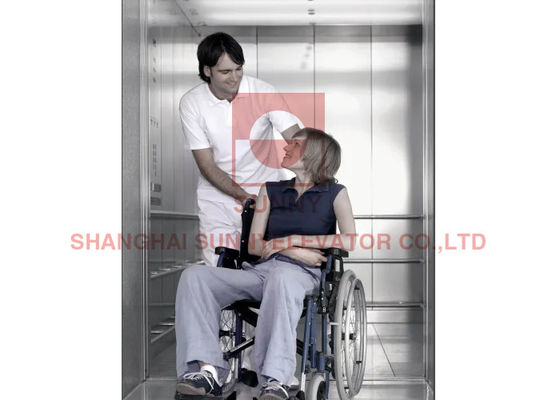Thang máy bệnh viện thông minh với nam châm vĩnh cửu Động đồng bộ 1600kg tải và tiếng ồn thấp