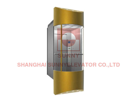 0,4m / S Vvvf Thang máy kính toàn cảnh quan sát an toàn ổn định cho 13 người
